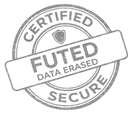 Sello FUTED: Certified Secure — Data Erased